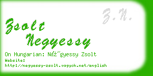 zsolt negyessy business card